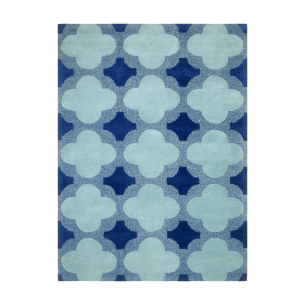 Blue Flower Rug