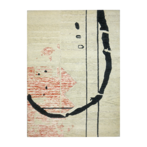 Abstract beige Area Rug