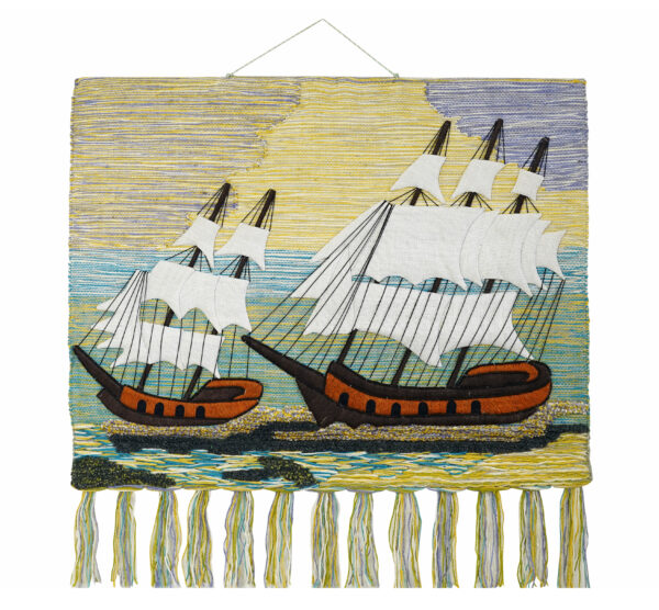 Two Sailing Ships Tapestry